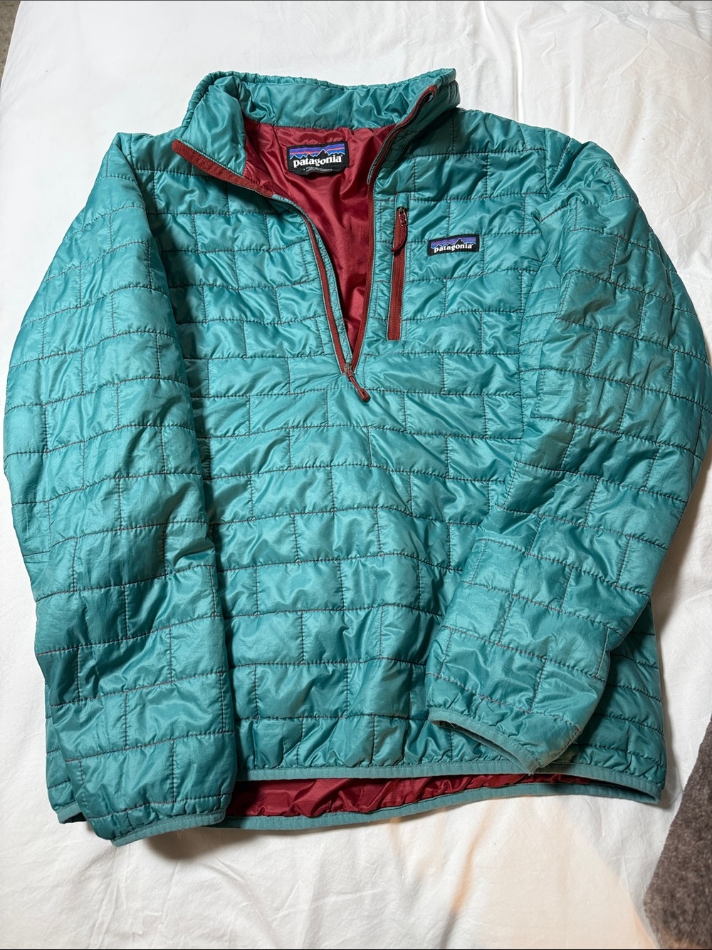 Patagonia NanoPuff Pullover Teal- Women's